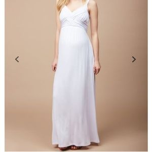 PINK cross back maternity spring/summer dress